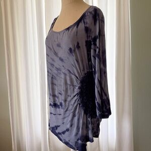 Purple Tie Dye Scruched Top Womens Large